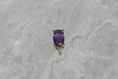 Desden purple Amethyst 14k gold - Buddha Jewelry