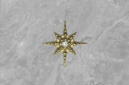 Lustre pin 14k gold - Tawapa