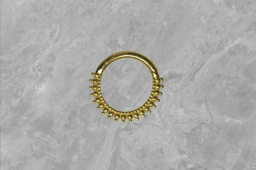 Click ring small 14k gold - Naga Body Jewelry