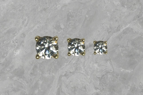 Swarovski prong 14k gold - Buddha Jewelry