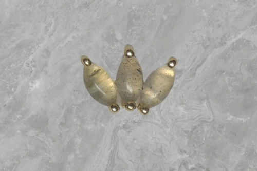 Tripple marquise labradorite 14k gold - Junipurr