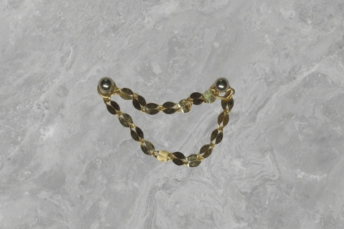 Double Tile Chain 14k gold - Buddha Jewelry