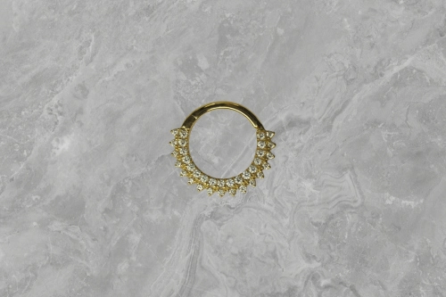 Diamond flare ring 18k gold - Culet