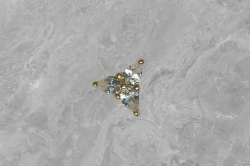 3 little pears 14k gold - Buddha Jewelry