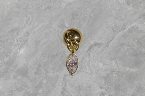 Hanger met Zirikonia 18k gold - Little Gem