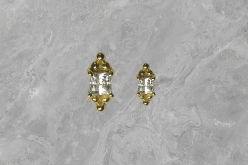 Baguette Tri Beads 18k gold - Shanga