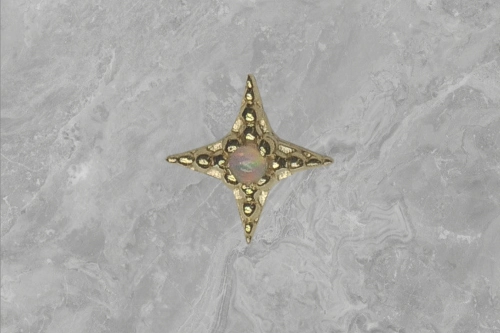 Starlight pin de la mar opal 14k gold - Tawapa